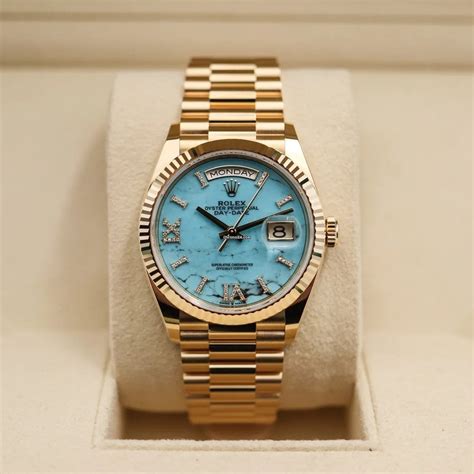 rolex turquoise blue dial|rolex day date turquoise dial.